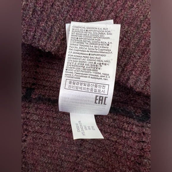 Banana Republic Heritage Collection Brown Knitted Mock Neck Sweater Adult M - Picture 7 of 8